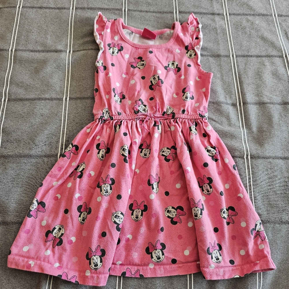 💥Disney Pink Minnie Mouse Casual Dress